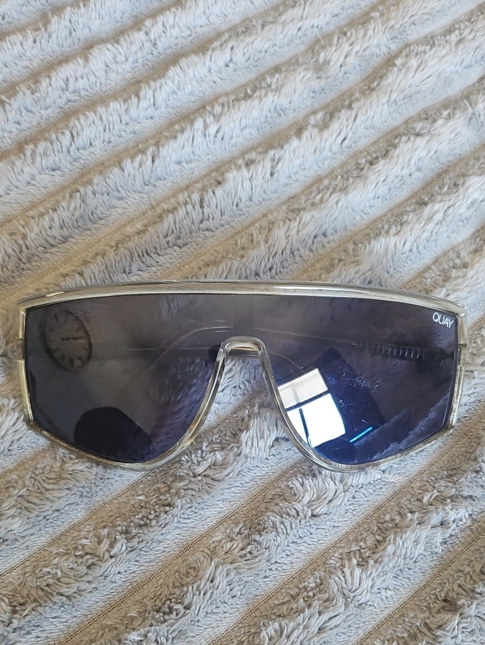 Quay Nightfall Shield Sunglasses.